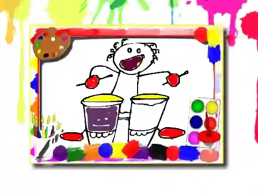 Xogo Music Coloring Book en liña