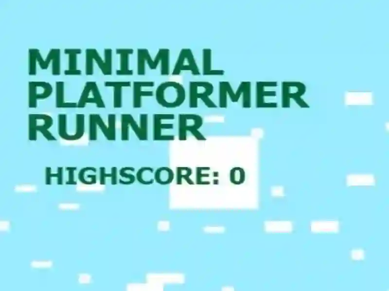 Xogo Minimal Platformer Runner en liña