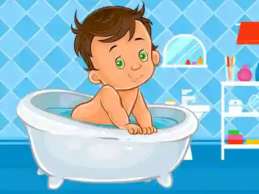 Xogo Baby Bath Jigsaw en liña