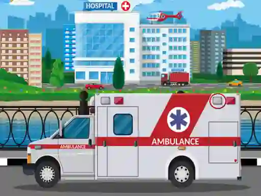Xogo Ambulance Trucks Differences en liña