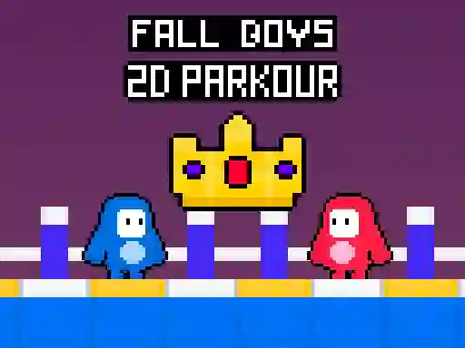 Xogo Fall Boys 2D Parkour en liña