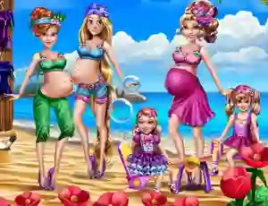 Xogo Pregnant Moms Exotic Holiday en liña