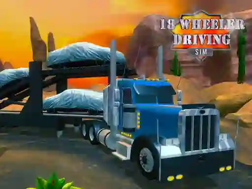 Xogo 18 Wheeler Driving Sim en liña