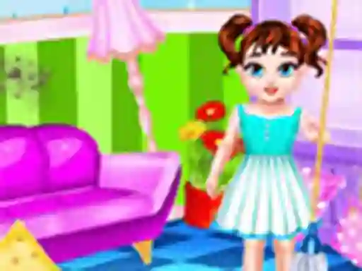 Xogo Baby Taylor Messy Home Cleaning en liña