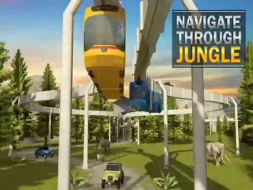 Xogo Elevated Train Driving Simulator Sky Tram Driver en liña