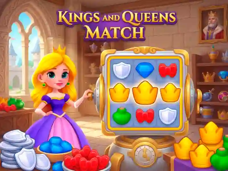 Xogo Kings and Queens Match en liña