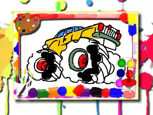 Xogo Monster Truck Coloring Book en liña