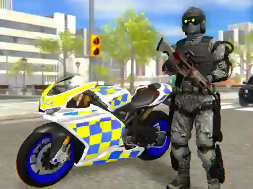 Xogo Police Bike City Simulator en liña