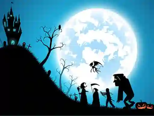 Xogo Happy Halloween Jigsaw en liña