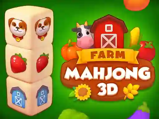 Xogo Farm Mahjong 3D en liña