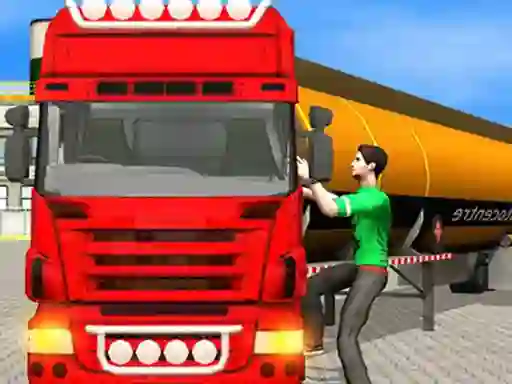 Xogo Oil Tanker Transporter Truck Simulator en liña