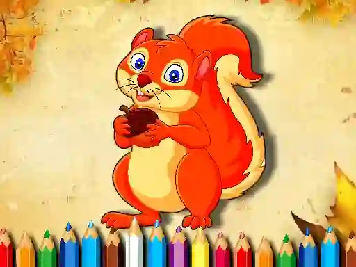 Xogo Squirrel Coloring Book en liña