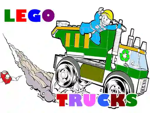 Xogo Lego Trucks Coloring en liña