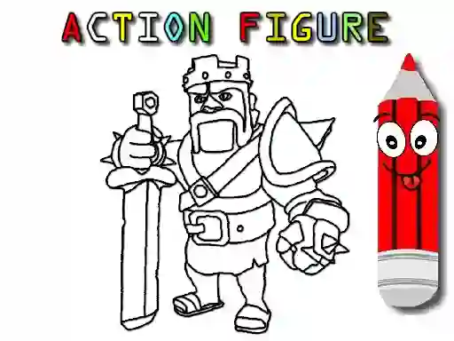 Xogo Back To School: Action Figure Coloring en liña