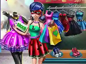 Xogo Dotted girl realife shopping en liña