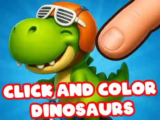 Xogo Click And Colors Dinosaurs en liña