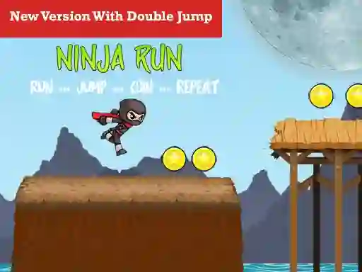Xogo Ninja Run Double Jump en liña