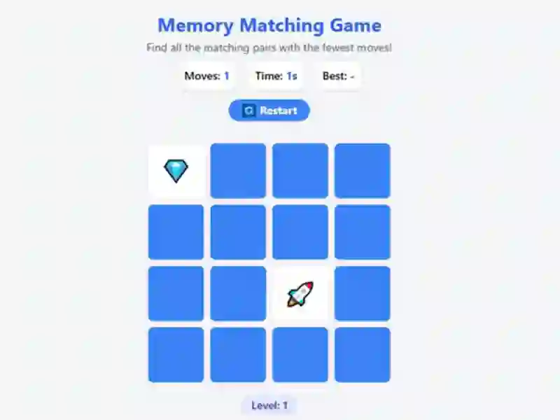 Xogo Memory Matching Game en liña