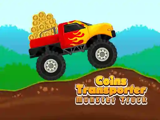 Xogo Coins Transporter Monster Truck en liña