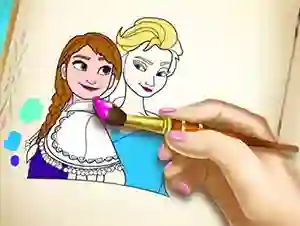Xogo Ice Kingdom Coloring Book en liña