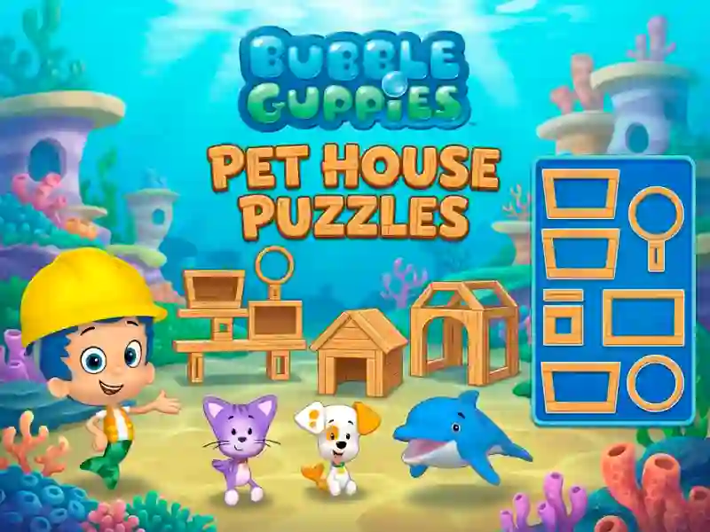 Xogo Bubble Guppies Pet House Puzzles en liña