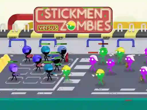 Xogo Stickmen Versus Zombies en liña