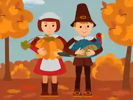 Xogo Thanksgiving Jigsaw en liña