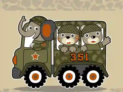 Xogo Army Weapon Vehicles Match 3 en liña