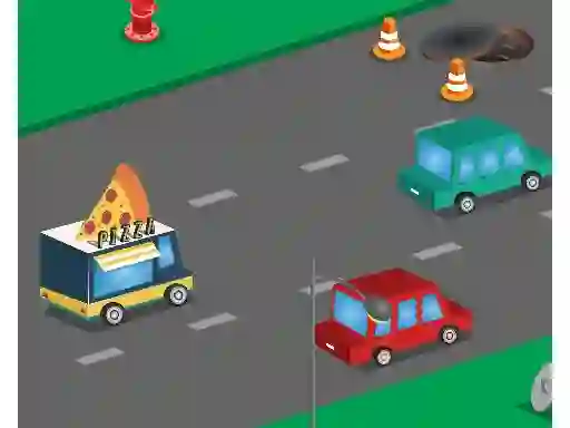 Xogo Food Rush Traffic en liña