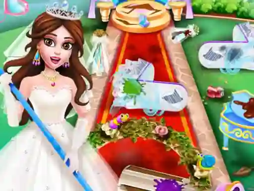 Xogo Princess Wedding Cleaning en liña