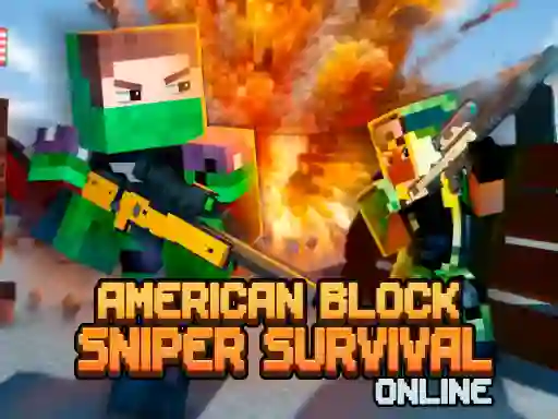 Xogo American Block Sniper Survival Online en liña