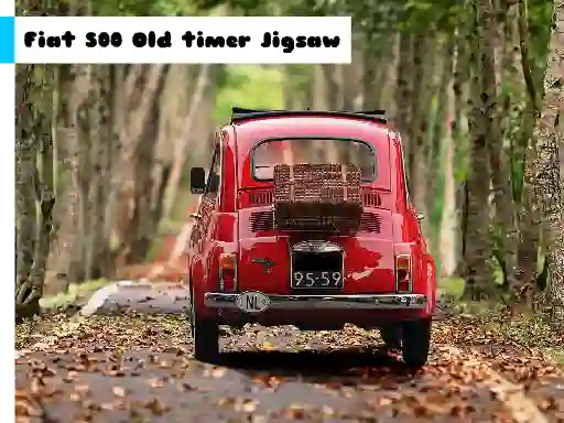 Xogo Fiat 500 Old Timer Jigsaw en liña