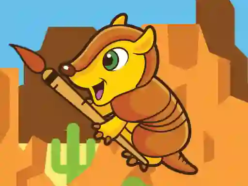 Xogo Happy Armadillo Coloring en liña