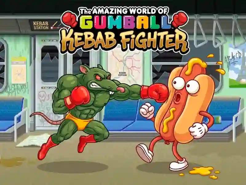 Xogo The Amazing World of Gumball Kebab Fighter en liña