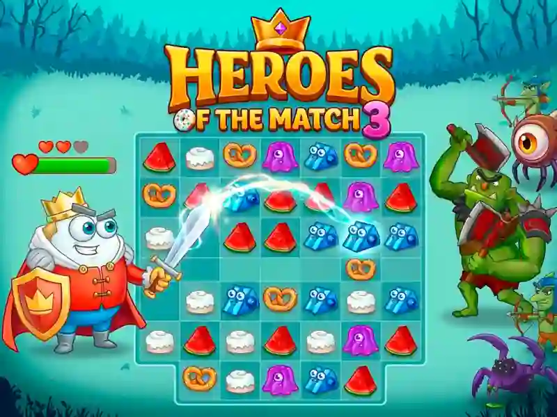Xogo Heroes of the match 3 en liña