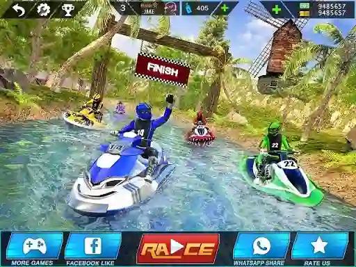 Xogo Extreme Power Boat Water Racing en liña