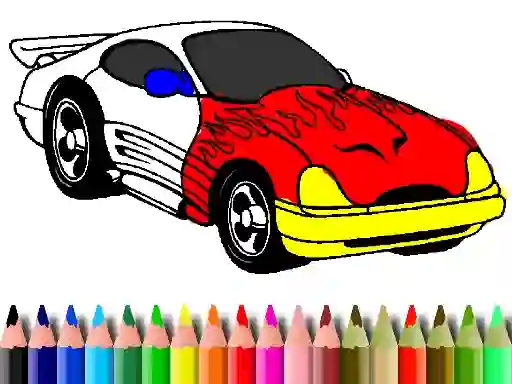 Xogo Back To School: Muscle Car Coloring en liña