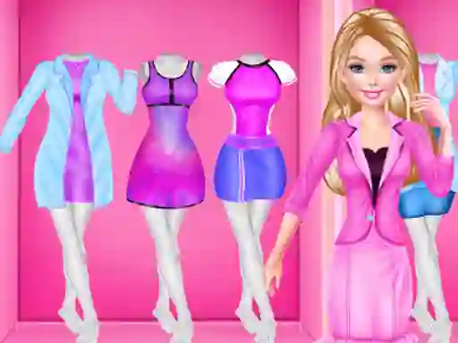 Xogo Fashion Girl Career Outfits en liña