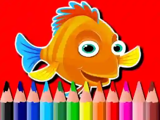 Xogo Back To School: Fish Coloring Book en liña