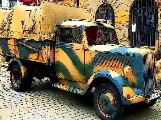 Xogo Army Trucks Jigsaw en liña