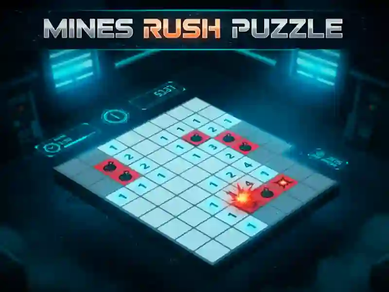 Xogo Mines Rush Puzzle en liña