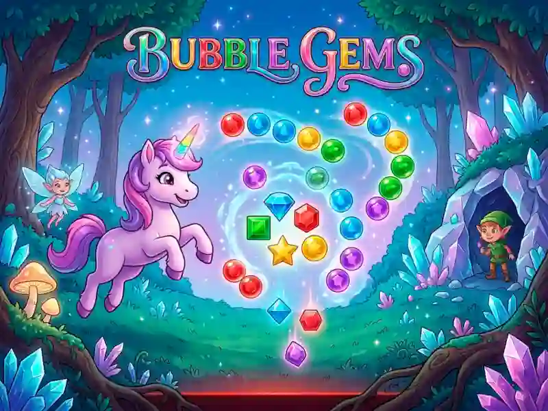 Xogo Bubble Gems en liña