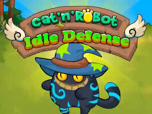 Xogo Cat'n' Robot Idle Defense en liña
