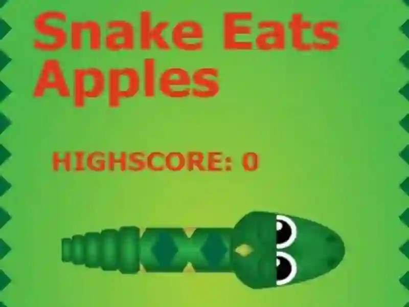 Xogo Snake Eats Apples en liña