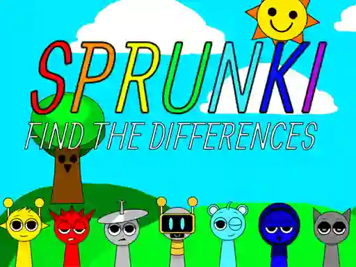 Xogo Sprunki Find The Differences en liña