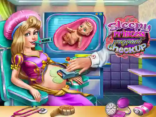 Xogo Sleepy Princess Pregnant Check Up en liña