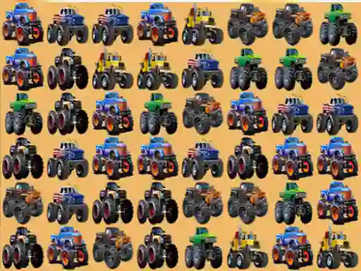 Xogo Monsters Trucks Match 3 en liña