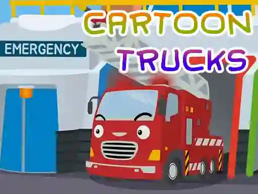 Xogo Cartoon Trucks Jigsaw en liña