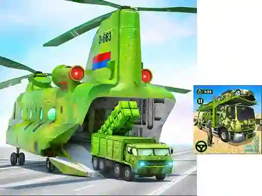 Xogo US Army Cargo Transport Truck Driving en liña