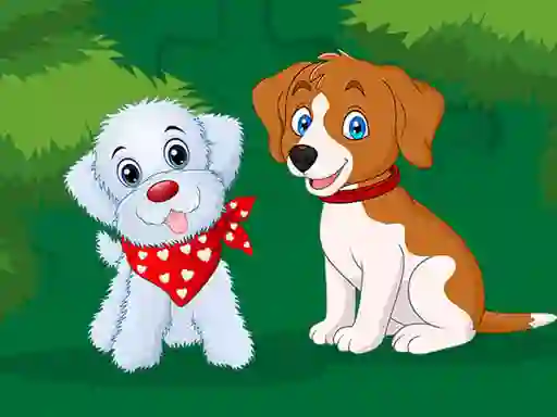 Xogo Cute Puppies Jigsaw en liña